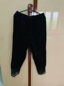 Black Bottom  Straight Pants