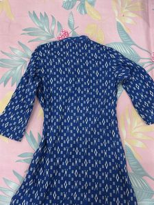 Blue Printed Kurta