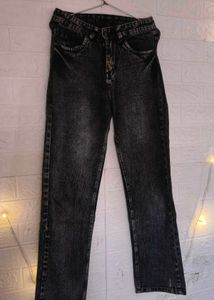 Stylish Acid Wash Denim Jeans