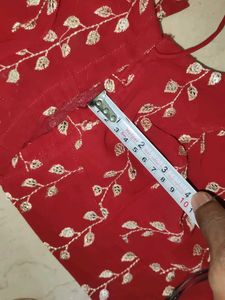 Elegant Maroon Embroidered Saree