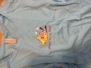 Cute ice Blue Graphic baby Tee