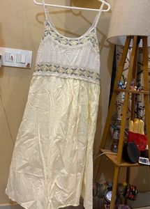 Boho Embroidered White Dress