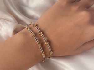 Elegant Gold &amp; Silver Bangles with Diamonds
