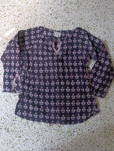 Coffe Brown Ethnic Top