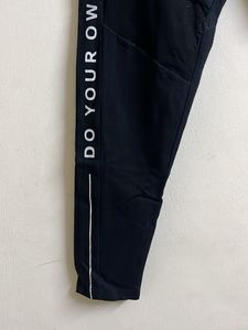 Black Athleisure Pants with "Do Your Own Thing"