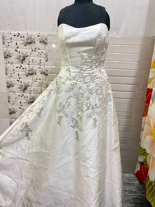 Elegant White Wedding Gown
