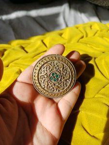 Brass big size dual Statement Ring