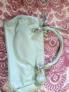 light green Balenciaga Le City Bag crafted