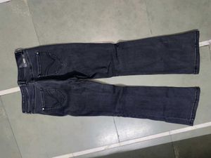 Women's Flared Jeans with Slit