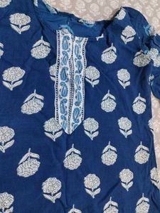 Blue Short Kurti