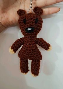 Cute mr and mrs bean Keychain Set
