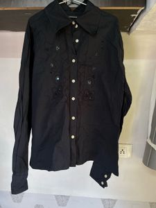 Black Embellished Shirt