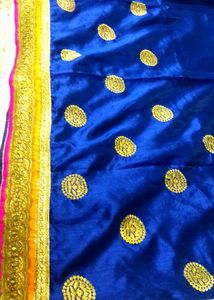 Stone Work Saree With Blouse