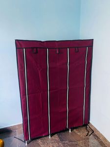New Burgundy Fabric Wardrobe