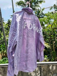 Casual Lavender Button-Up Shirt
