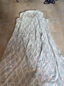 Blue and White Ikat Print Kurta