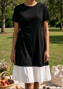 Black and white dress