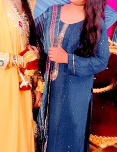 Elegant Blue Pakistani Suit
