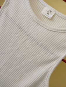 White Corset Tank Top