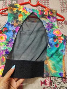 Vibrant Floral Print Two-Piece Set