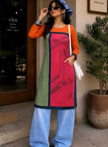 Color Block Kurti
