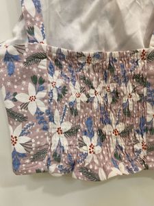 Floral Print Crop Tank Top