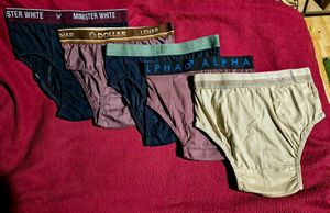 Men’s Cotton Brief Underwear – Pack of 5