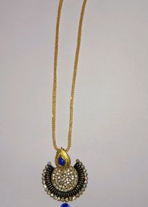 Turquoise Blue With White Stone Dollar Gol
