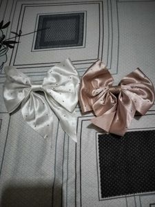 Set of 5 Satin Bow Hair Clips