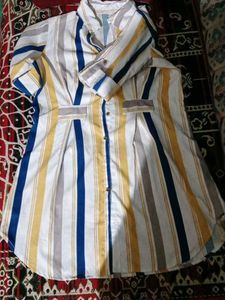 Striped Button-Down Shirt