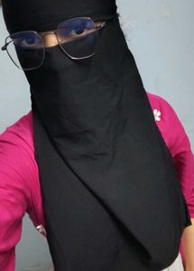 Black niqab parda burkha abaya women 2 combo