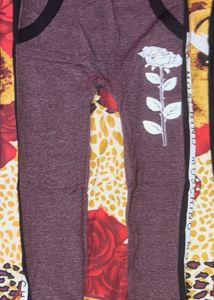 Stylish Rose Print Joggers