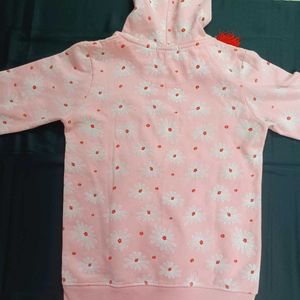 Pink Floral Hoodie