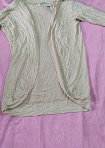 Beige La Fille Overcoat