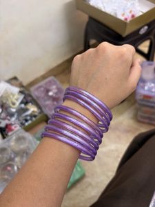 Lilac Shimmer Glass-Style Stack