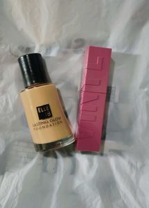 Maybelline Liquid Lipstick & Elle 18 Foundation