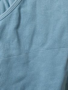 HRX Blue Ribbed Sports Bra