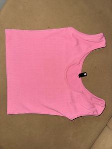 Pink Crop Top &amp; Shorts Set