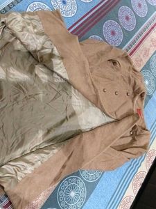 Stylish Tan Double-Breasted Coat