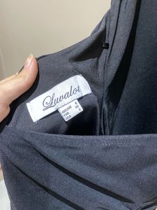 Black Ruched V-Neck Mini Dress
