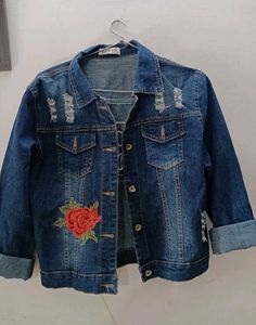 Embroidered Denim Jacket
