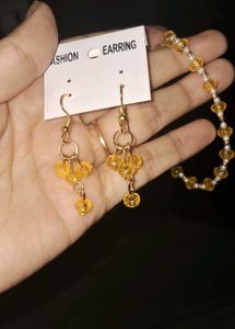 Fashion Beaded Earrings &amp; Bracelet Set...very attr