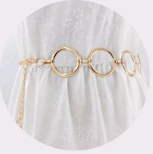 Fashionable SYGA women GOLDEN METAL BELT