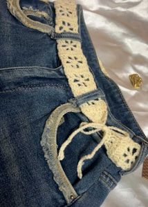 Boho crochet belt women