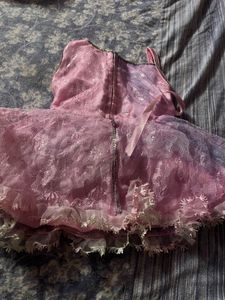 frock &amp; head band Adorable Pink Baby Dress