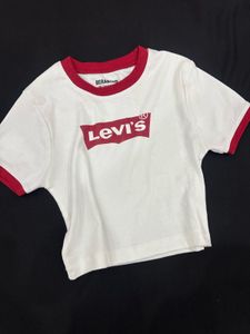 Levi's White & Red Ringer Tee