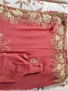 With Blouse Saree And Used