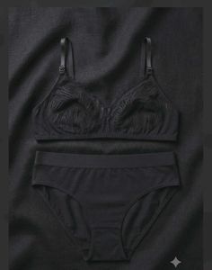 Black Bra and Panty Set