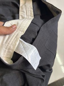 Women's Grey Wide-Leg Trousers