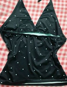 Polka Dot Halter Neck Top